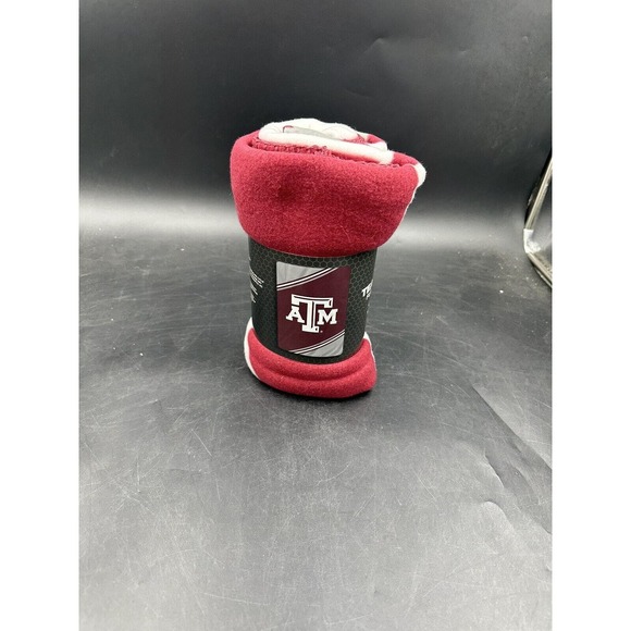 Texas A&M Team Spirit Fleece Blanket Throw 40"x60" NEW - Picture 1 of 2